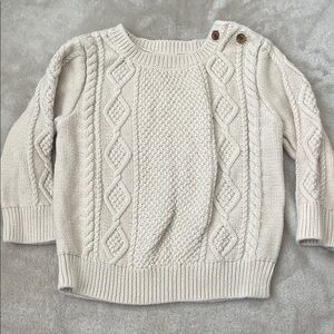 BabyGAP Toddler Off-White Cable Knit Sweater